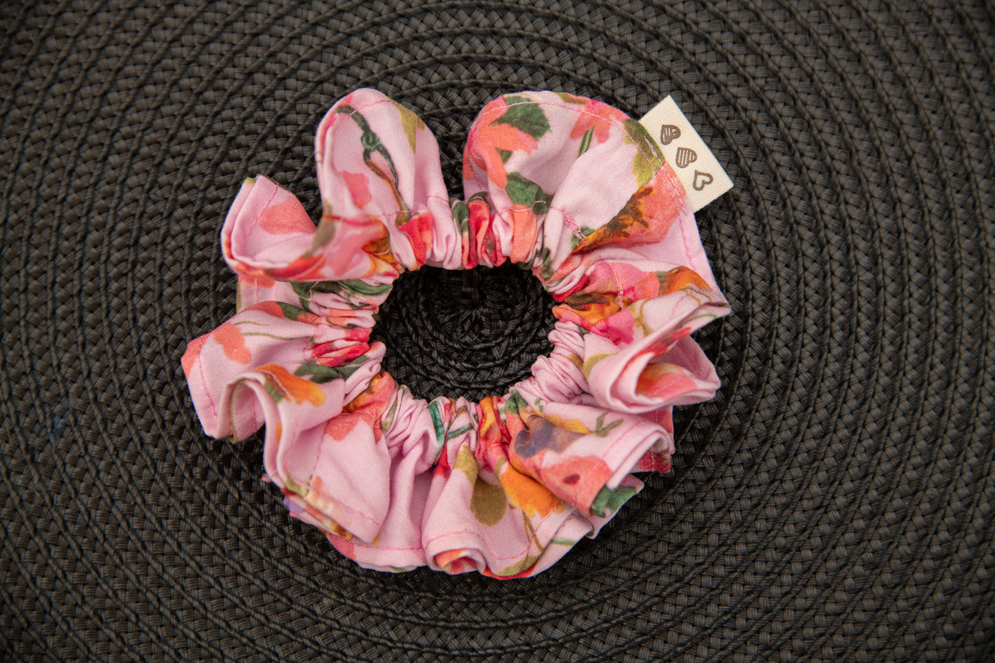 Chouchou Noomie's - rose à fleurs