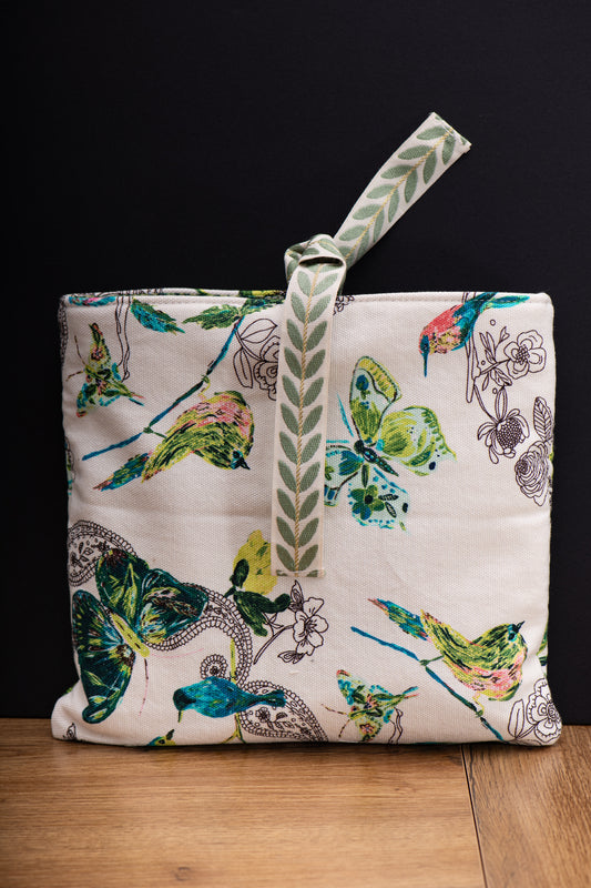 Book Sleeve oiseaux canvas