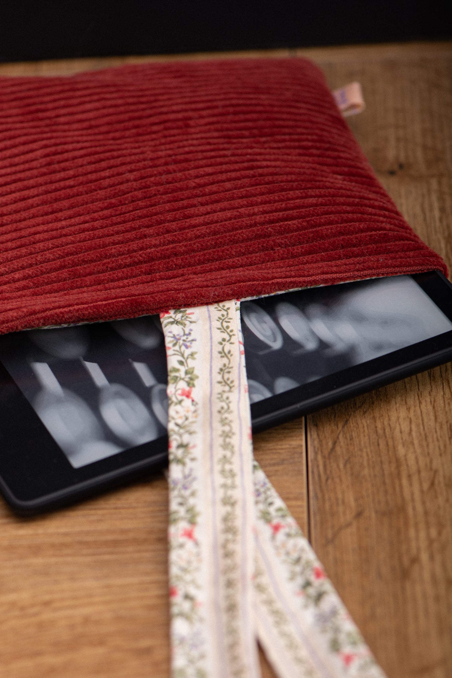 Kindle Sleeve corduroy orange brûlé