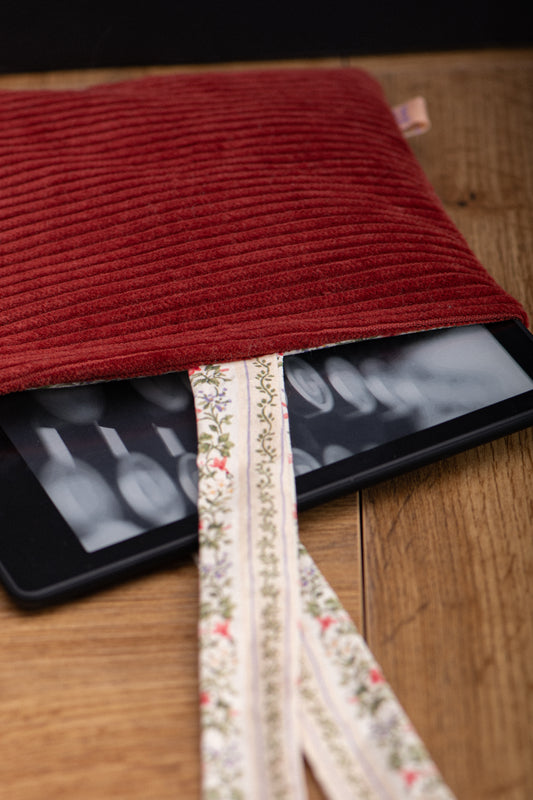 Kindle Sleeve corduroy orange brûlé