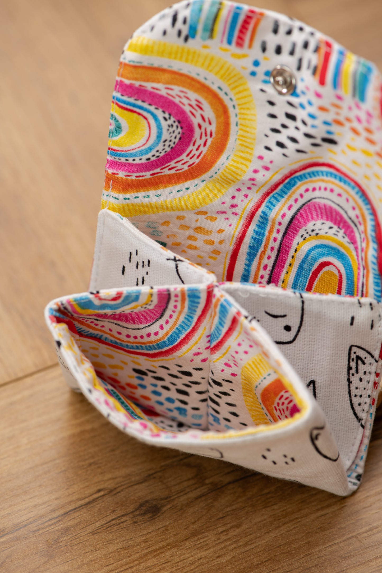 Porte-feuille mini Chat+arcenciel