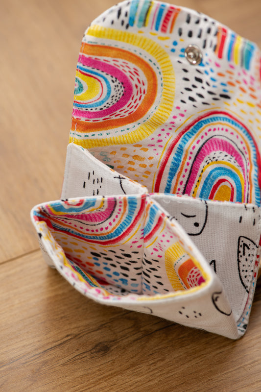 Porte-feuille mini Chat+arcenciel