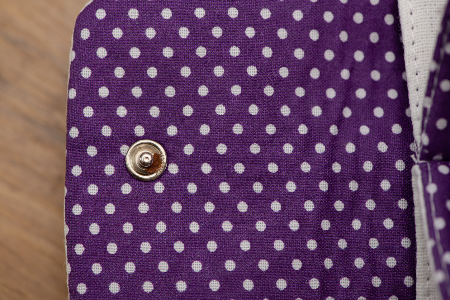 Porte-feuille mini Chat+poismauve