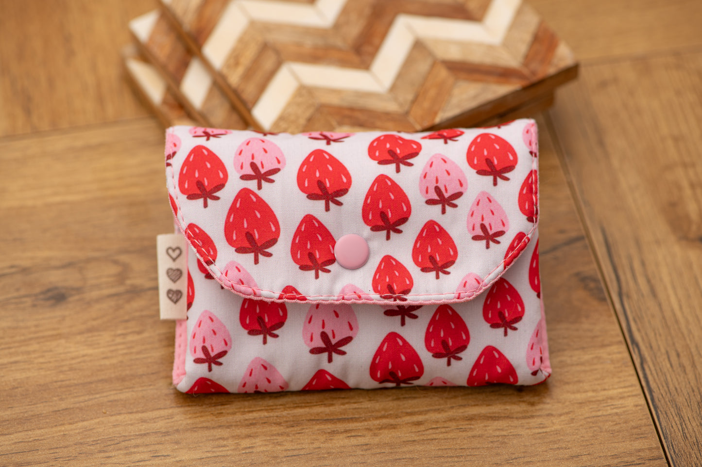 Porte-feuille mini fraises