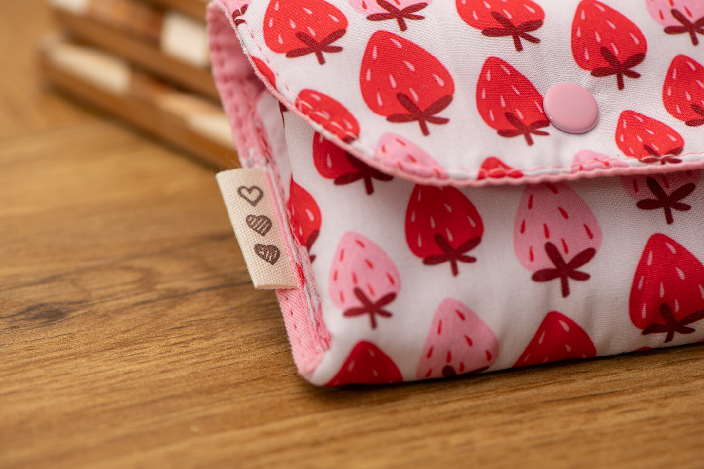 Porte-feuille mini fraises