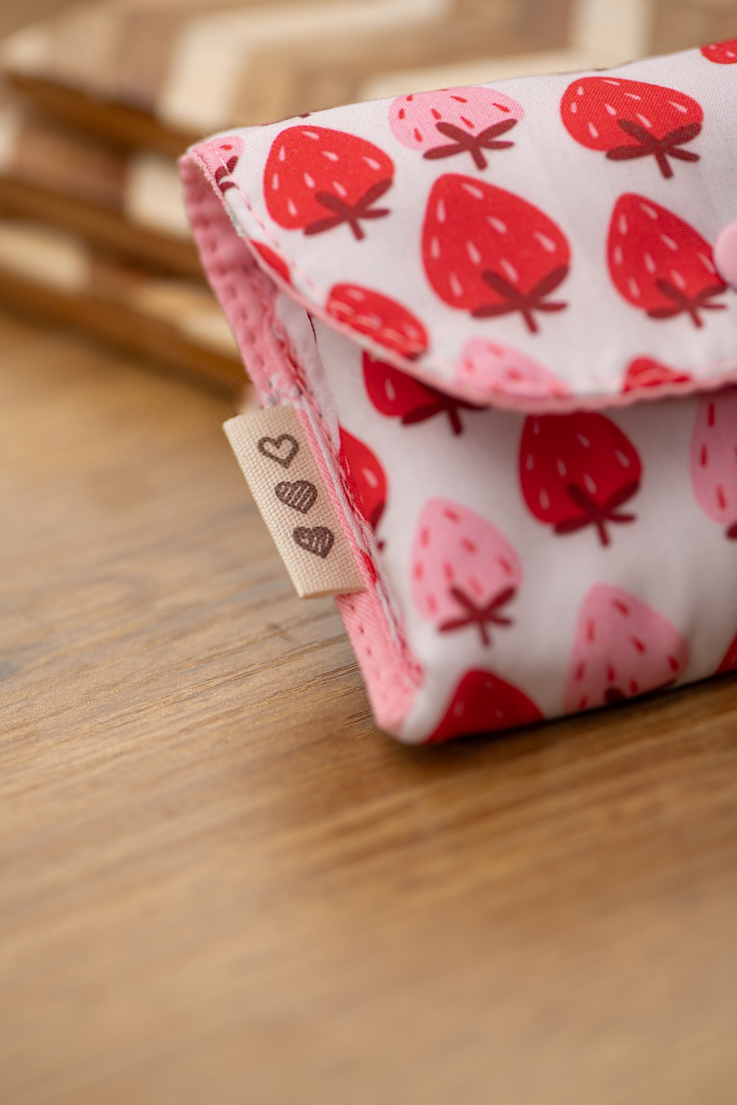 Porte-feuille mini fraises