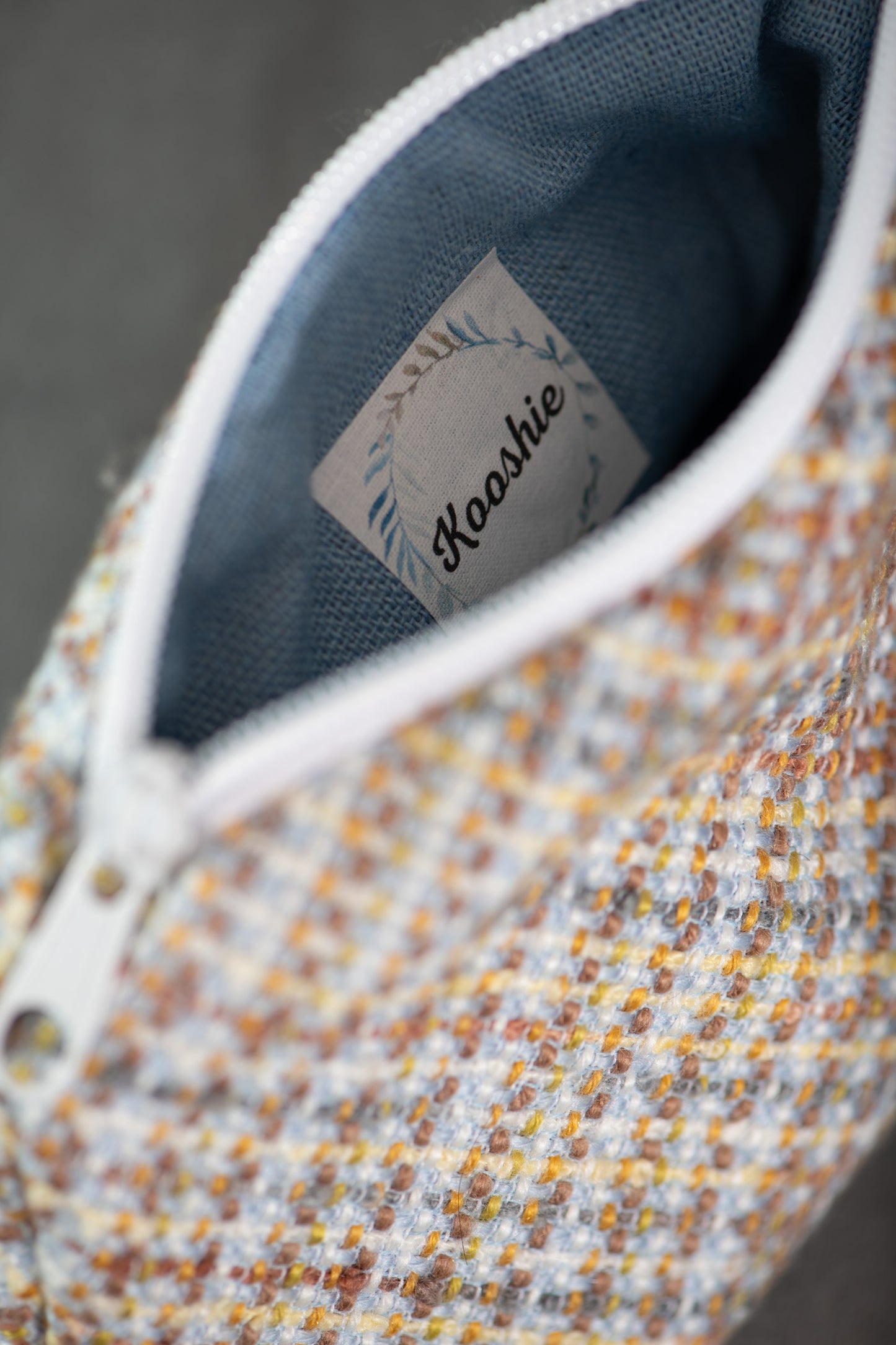 Pochette rétro à carreaux