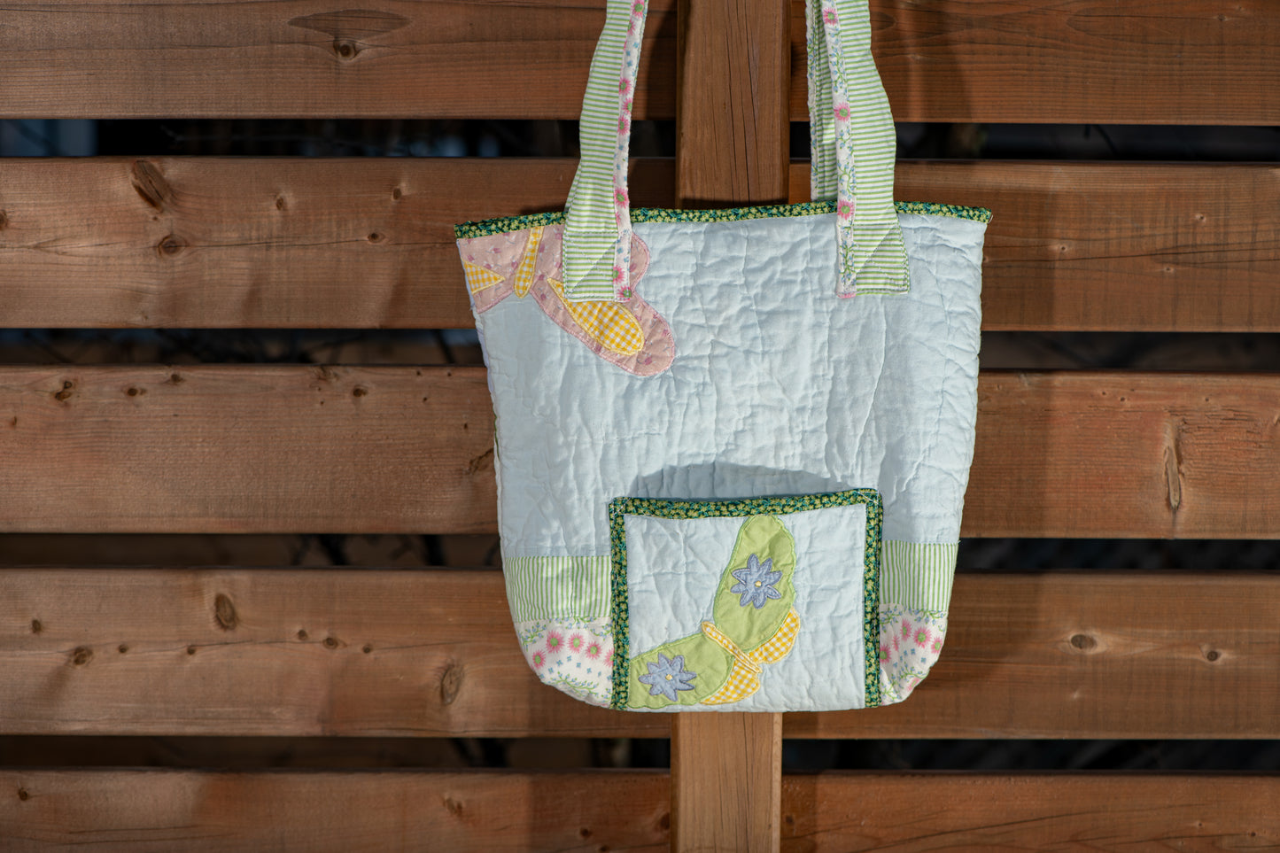 Sac cabas à fleurs pastel