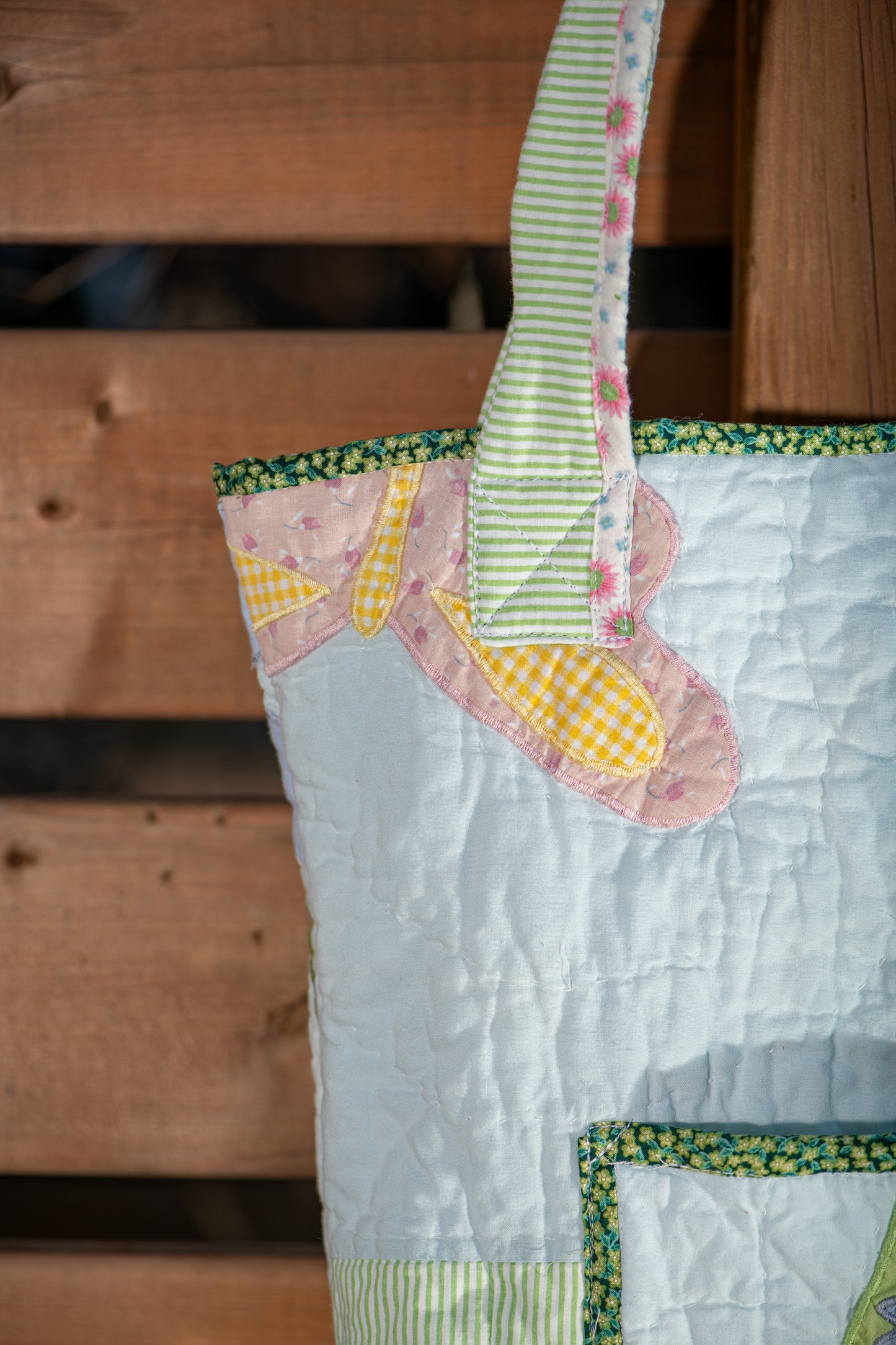 Sac cabas à fleurs pastel