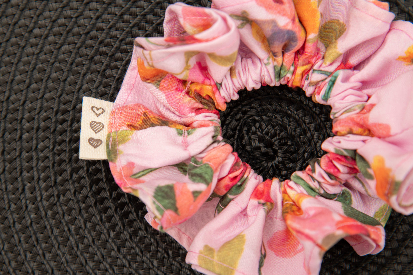 Chouchou Noomie's - rose à fleurs