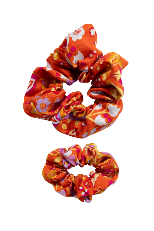 Orange Flowers Vintage